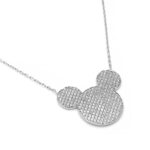 MICKEY MOUSE srebrna ogrlica - Slika 2