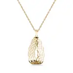 PERFECT CUT srebrna ogrlica s pozlatom