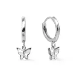 BUTTERFLY srebrne naušnice