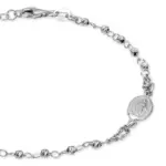 KRIŽ I DJEVICA MARIJA srebrna narukvica - Slika 2