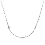 KRIŽ I DJEVICA MARIJA srebrna ogrlica